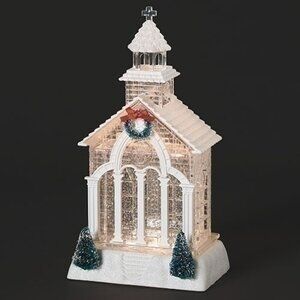 Lighted Chapel/Church snowglobe
